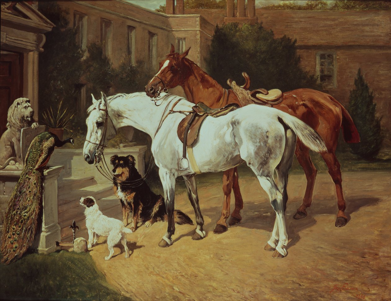 Chevaux et chiens - John Emms
