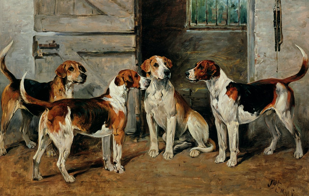 Étude de chiens - John Emms