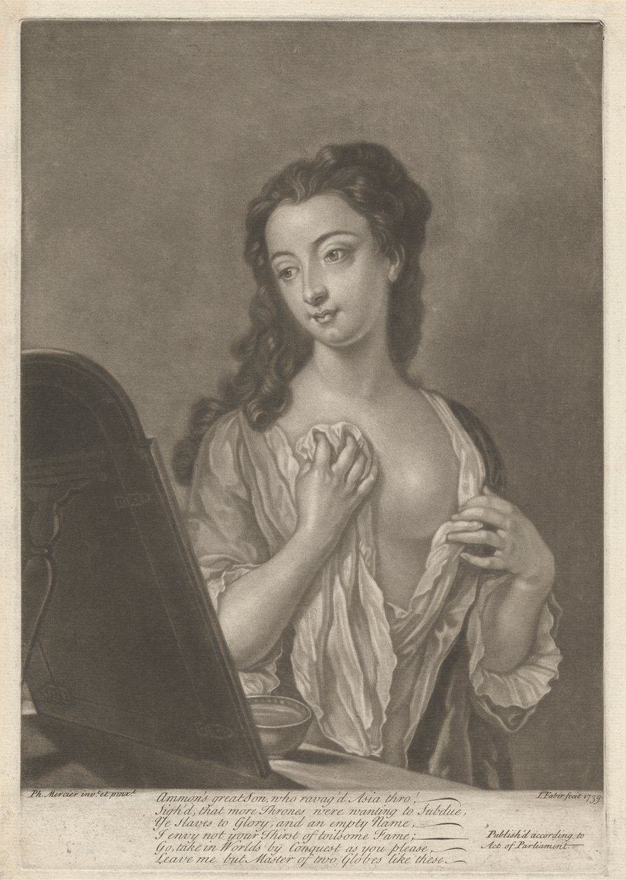 Dame avec Verre - John Faber the younger
