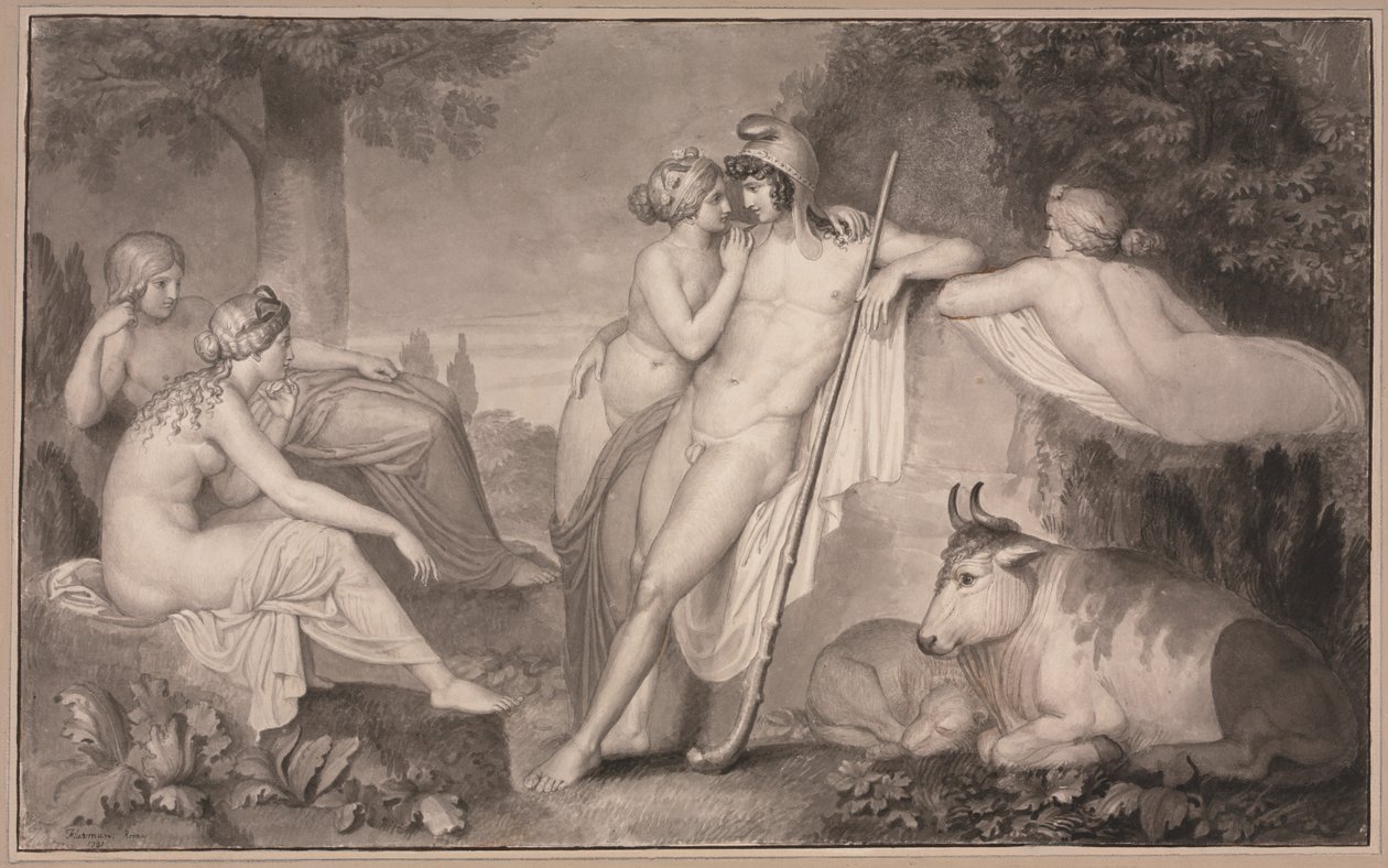 Paris et Œnone - John Flaxman
