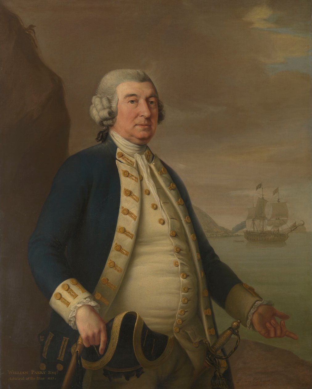 Amiral William Parry (1705-1779) - John Francis Rigaud