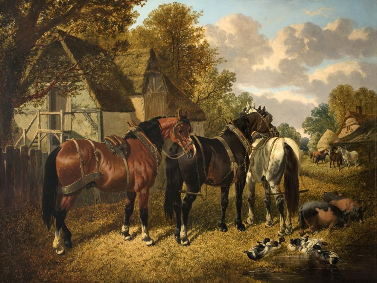 Prêt pour la charrue - John Frederick Herring Senior