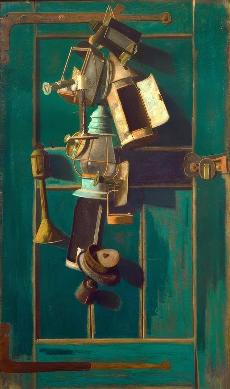 Nature morte avec lanternes - John Frederick Peto