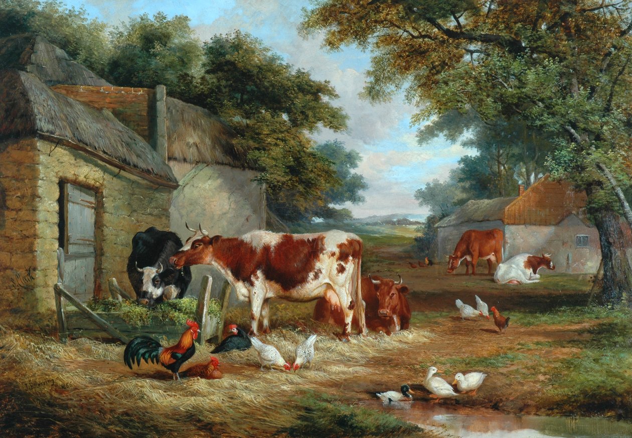 Cour de ferme, 1856 - John Frederick Herring Senior