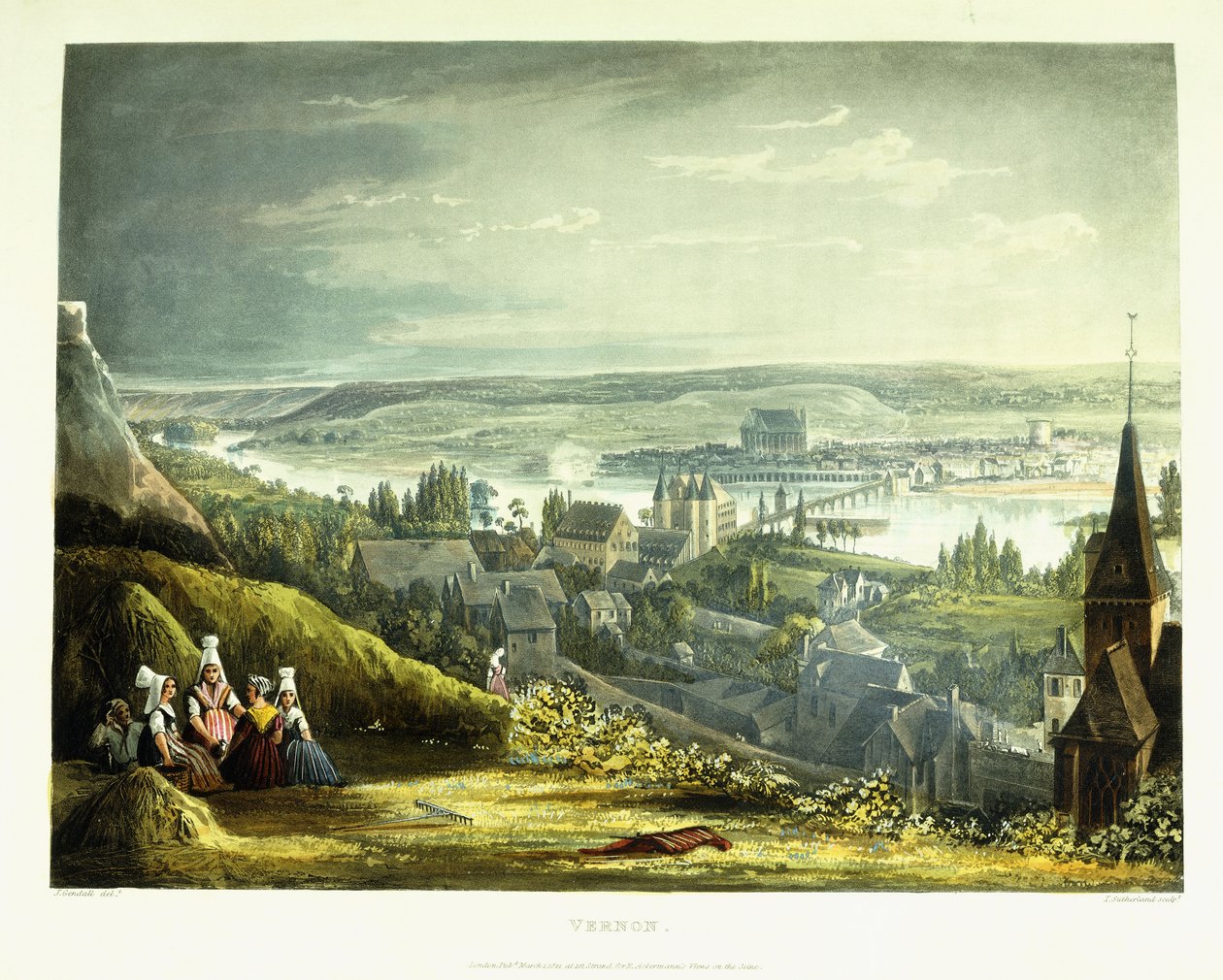 Vue de Vernon, 1821 - John Gendall