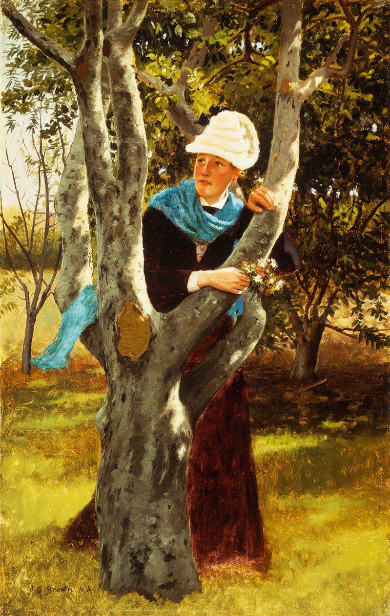 Parmi les arbres - John George Brown