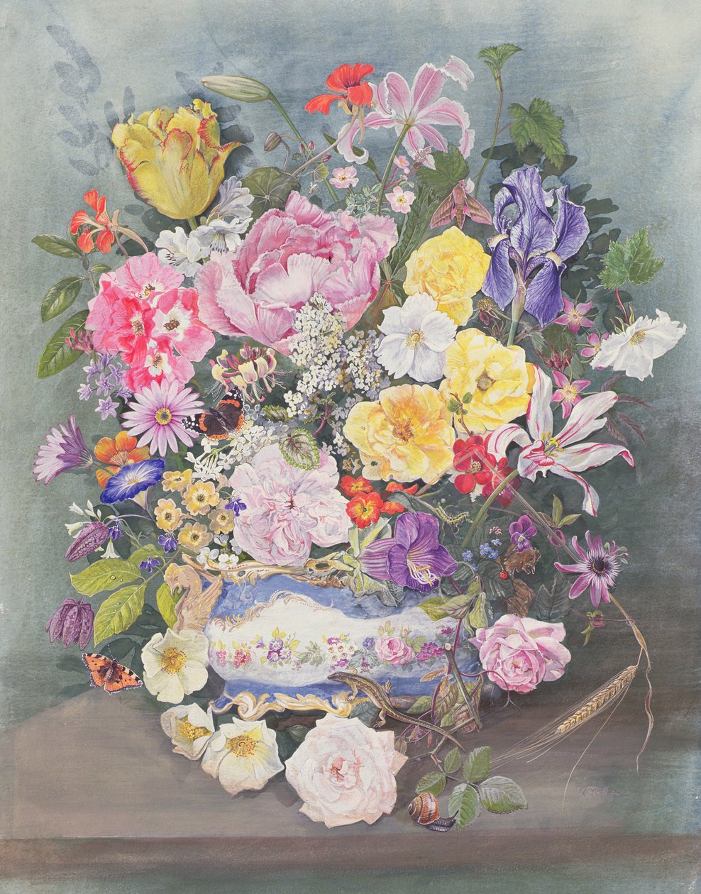 Fleurs dans une jardinière de Sèvres - John Gubbins