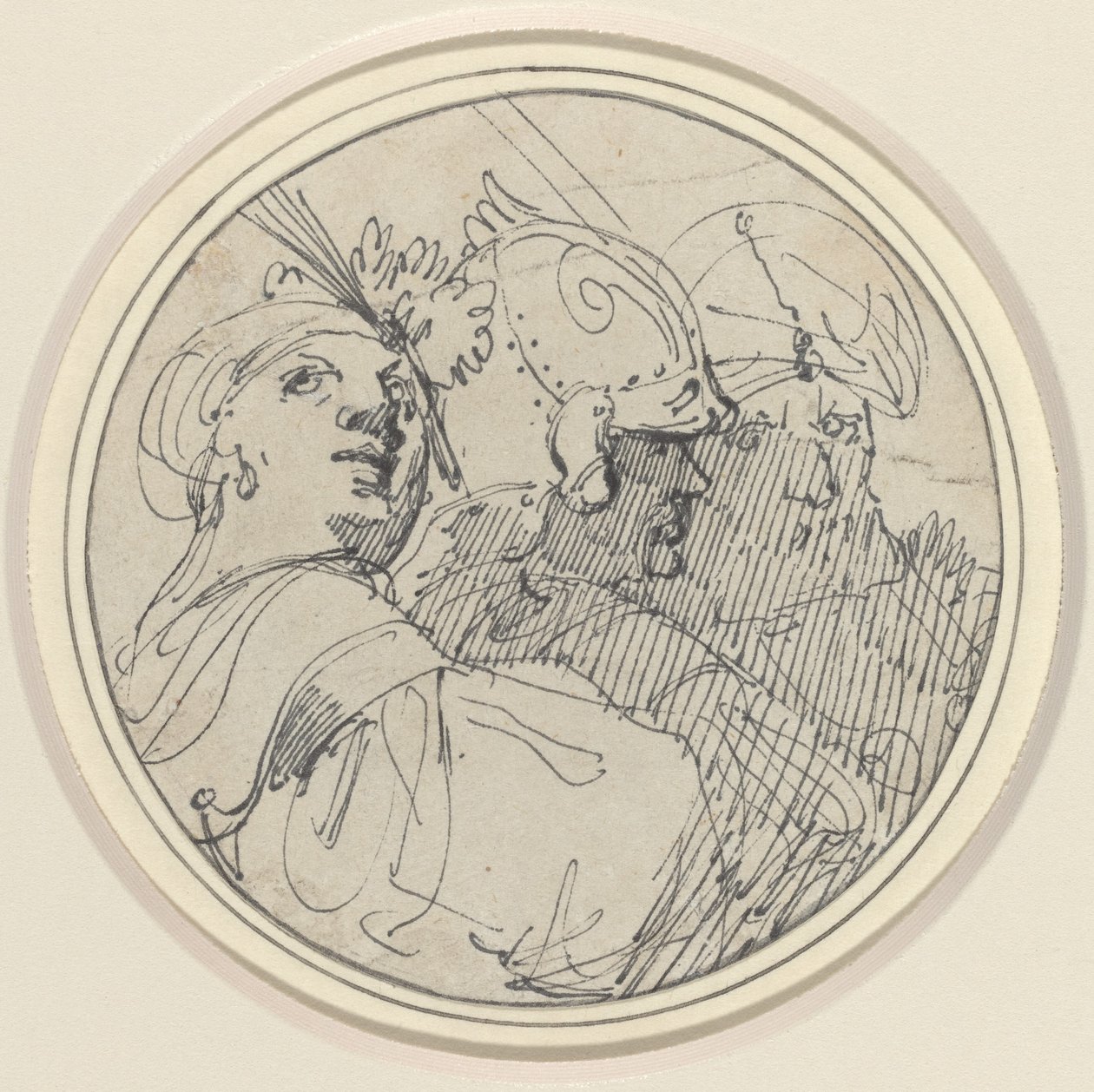 Trois têtes orientales - John Hamilton Mortimer