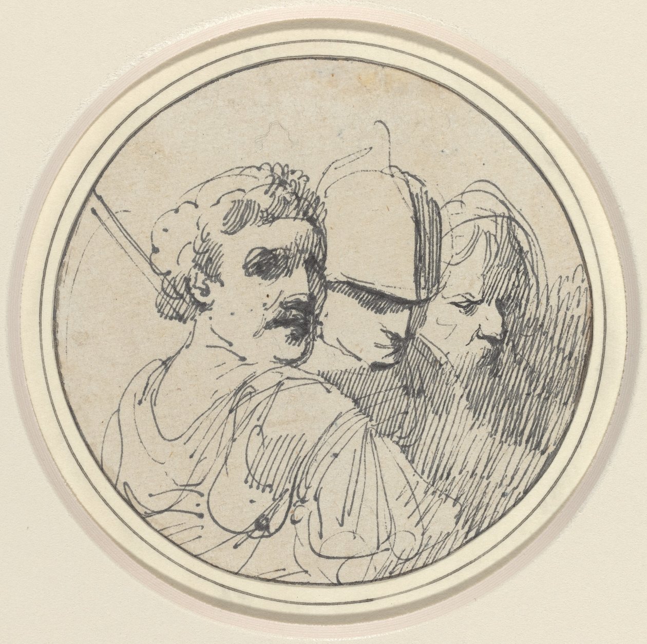 Trois têtes orientales - John Hamilton Mortimer