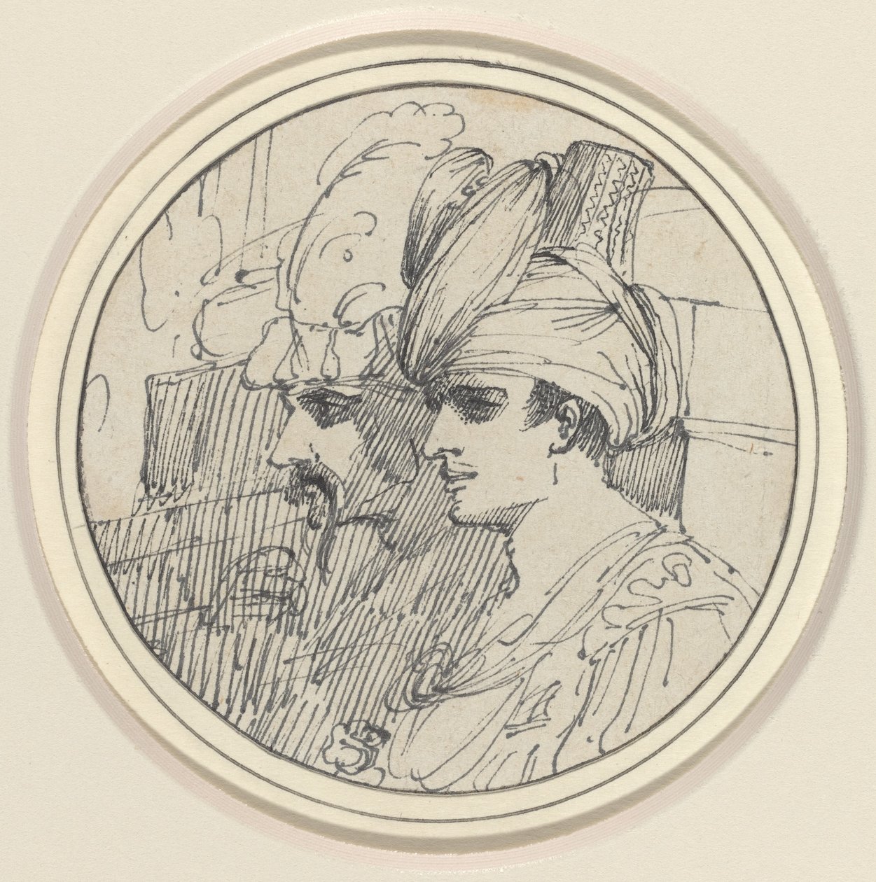 Deux têtes orientales - John Hamilton Mortimer