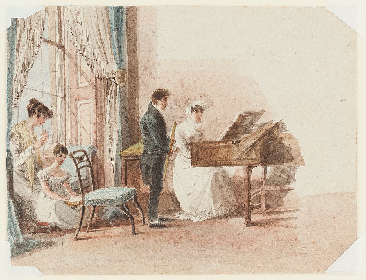 Intérieur de hall, 1827 - John Harden