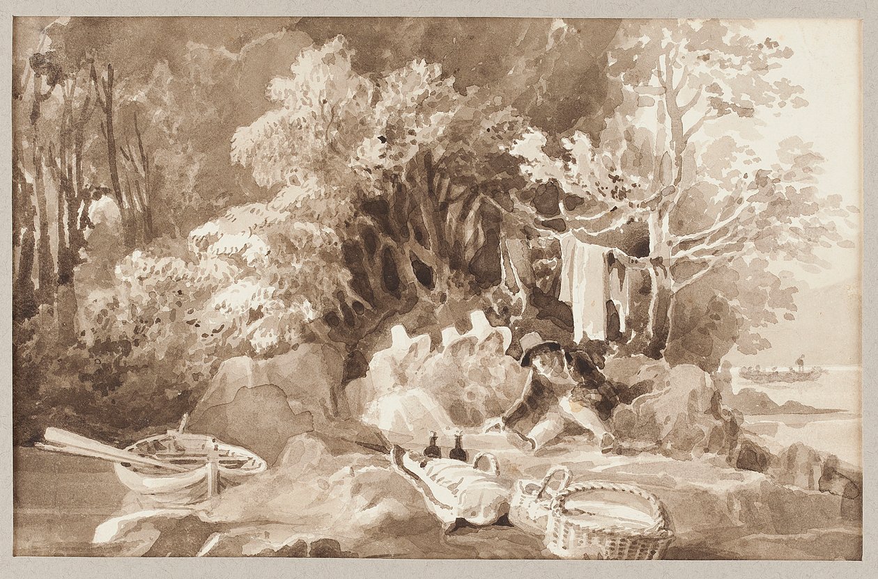 Pique-nique et bateau - John Harden