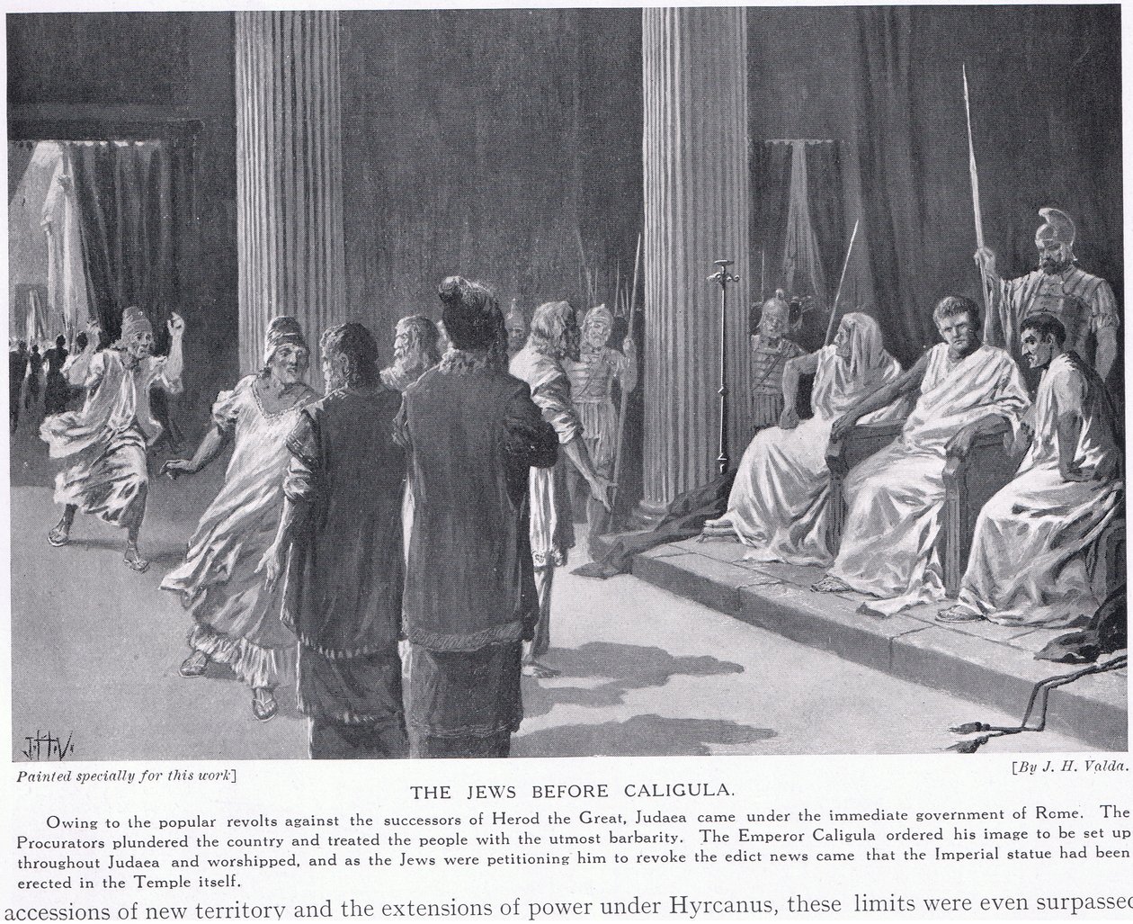 Les Juifs devant Caligula - John Harris Valda