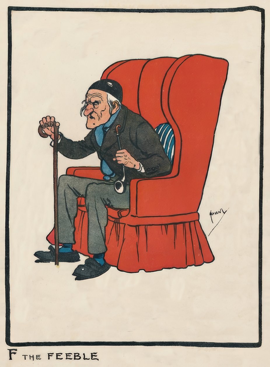 F the Feeble / J. Hassall / Dessin, 1903 - John Hassall