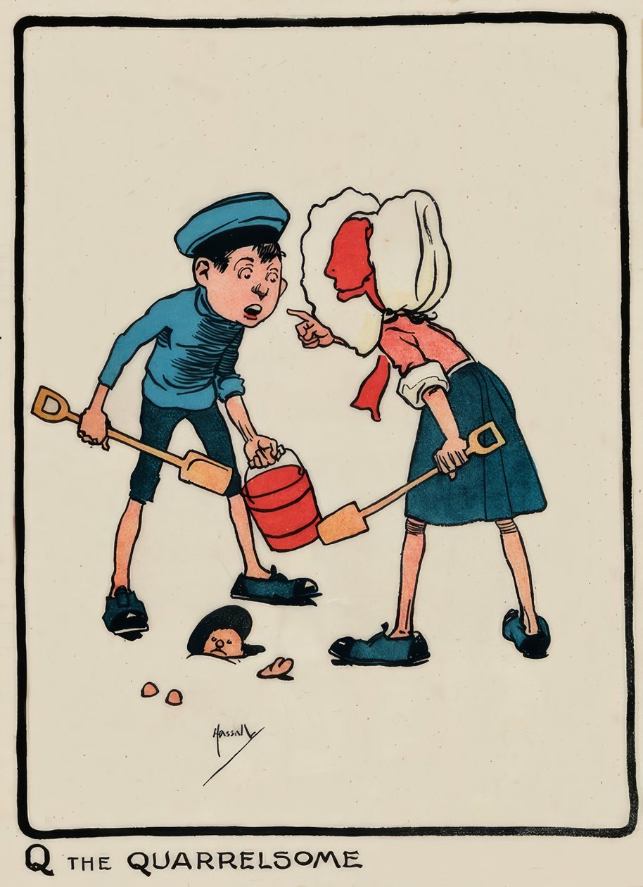 Q the Quarrelsome / J. Hassall / Dessin, 1903 - John Hassall
