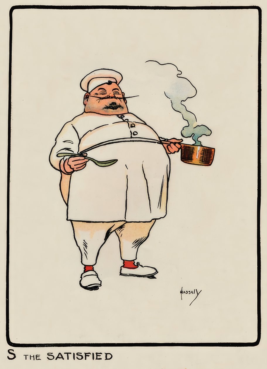 S the Satisfied / J. Hassall / Dessin, 1903 - John Hassall