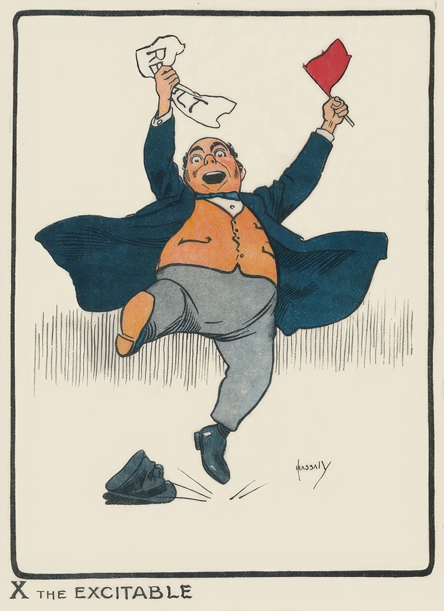 X the Excitable (dessin, 1903) - John Hassall