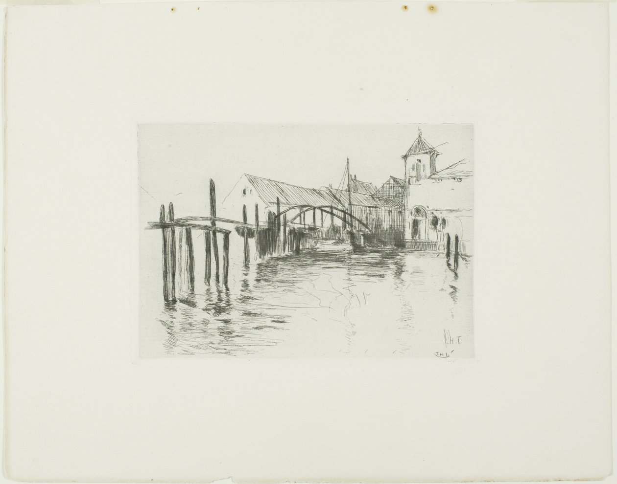 Quai à Newport - John Henry Twachtman