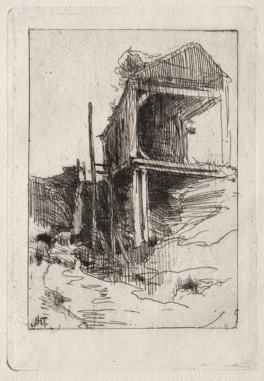 Vieux moulin, Branchville, Connecticut - John Henry Twachtman