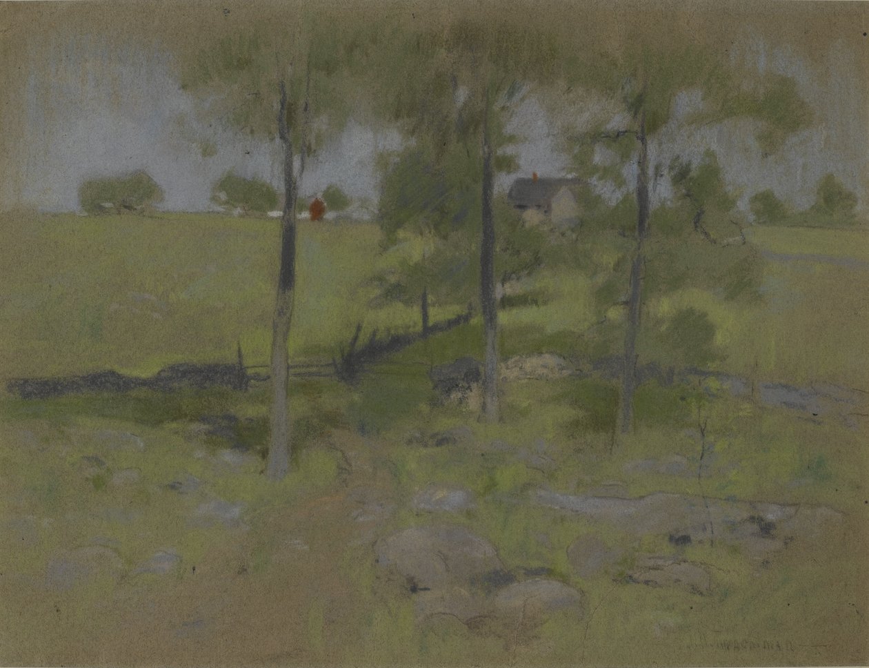 Trois arbres, vers 1888-95 - John Henry Twachtman