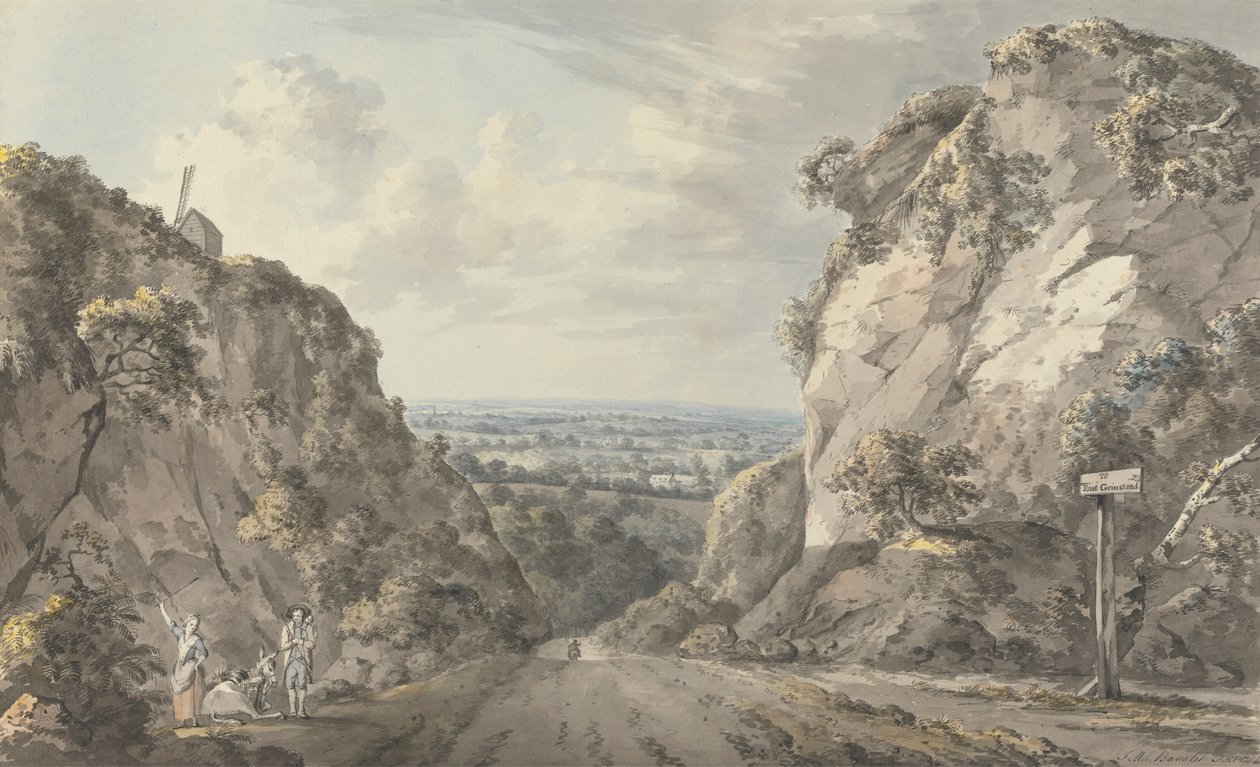 La route vers East Grinstead - John James Barralet