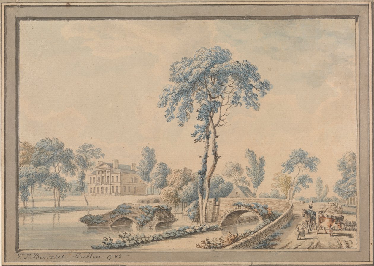 Vue de Lucan House - John James Barralet