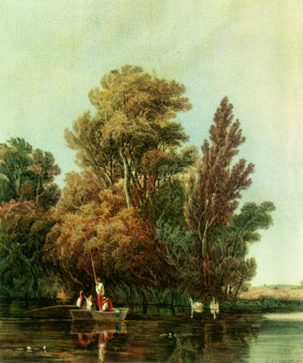 Le Bassin du Pêcheur, 1809, 1946 - John James Chalon