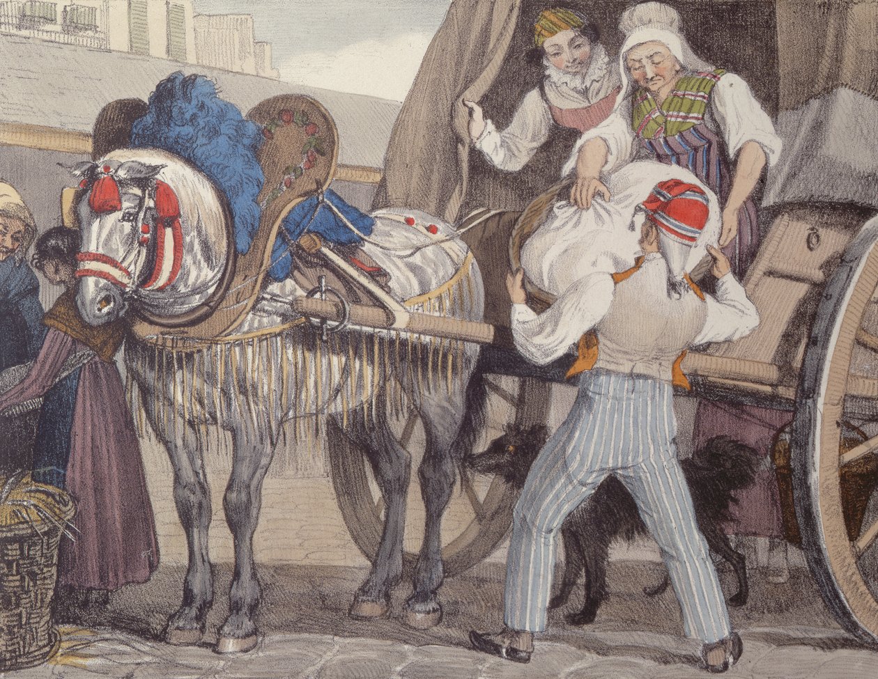 Le Chariot de la blanchisserie, 1822 - John James Chalon