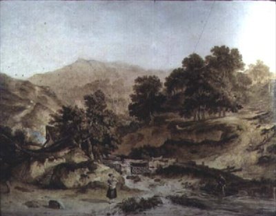 Paysage gallois - John James Chalon