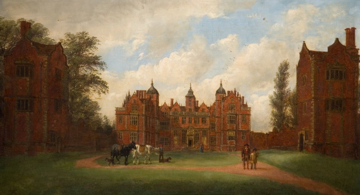 Aston Hall, la façade Est - John Joseph Hughes