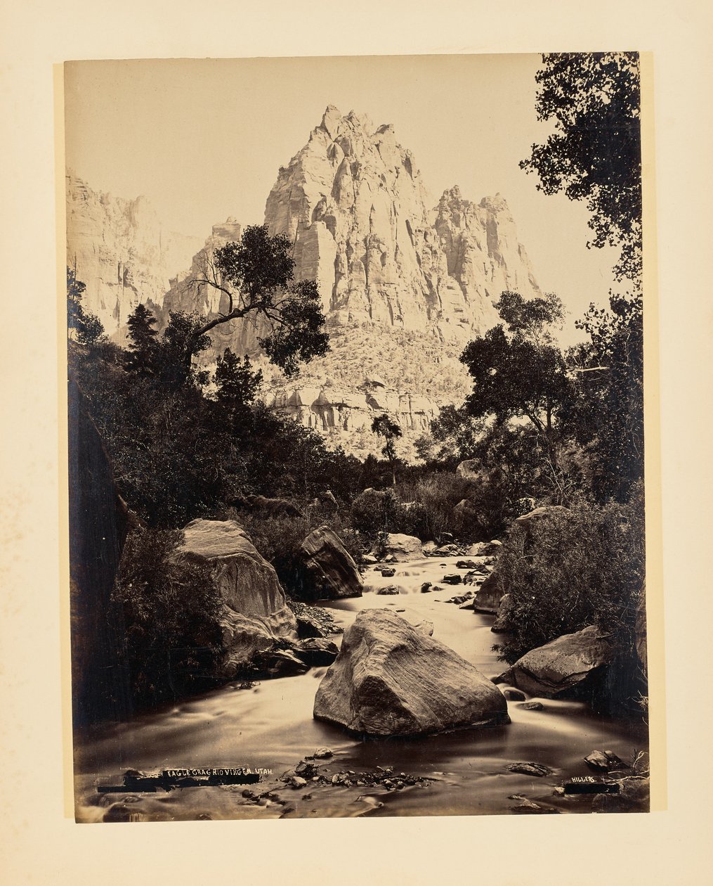 Eagle Crag, Rio Virgen, Utah - John K. Hillers