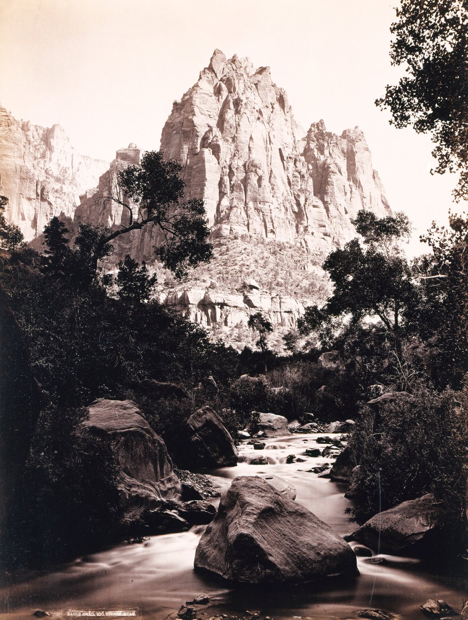 Eagle Crag, Rio Virjen, Utah - John K. Hillers