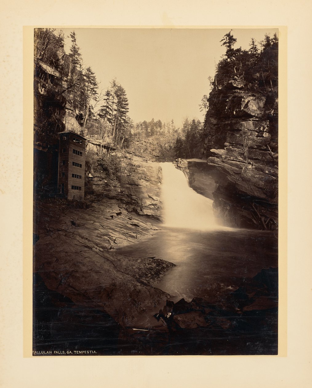Chutes de Tallulah, Géorgie. Tempestia. - John K. Hillers