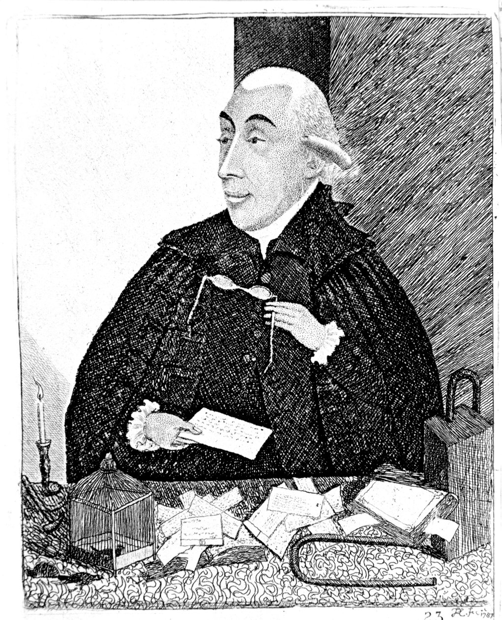 Joseph Black, chimiste écossais, 1787 - John Kay