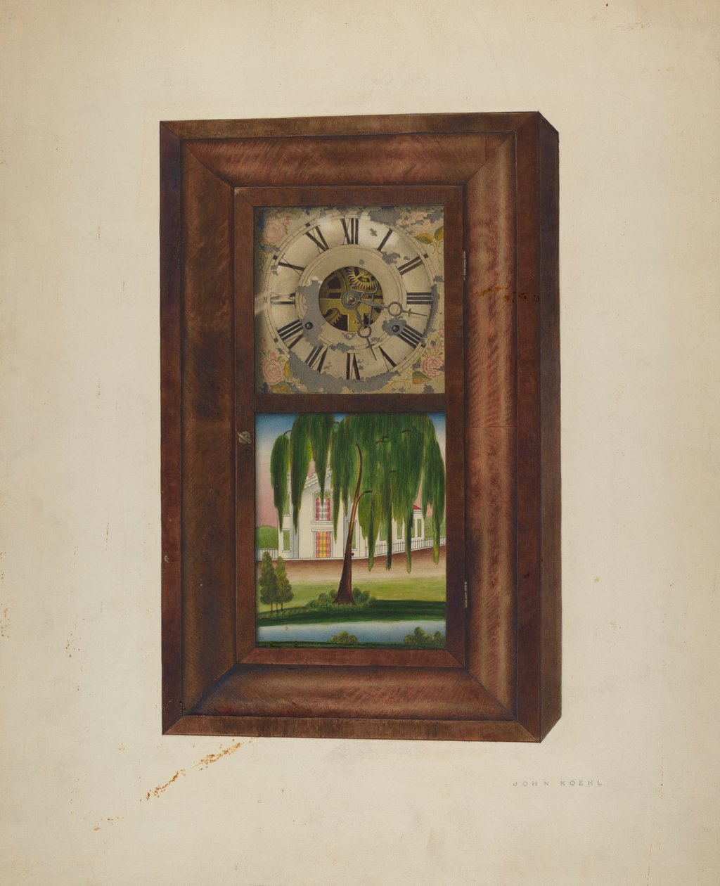 Horloge peinte, 1940 - John Koehl