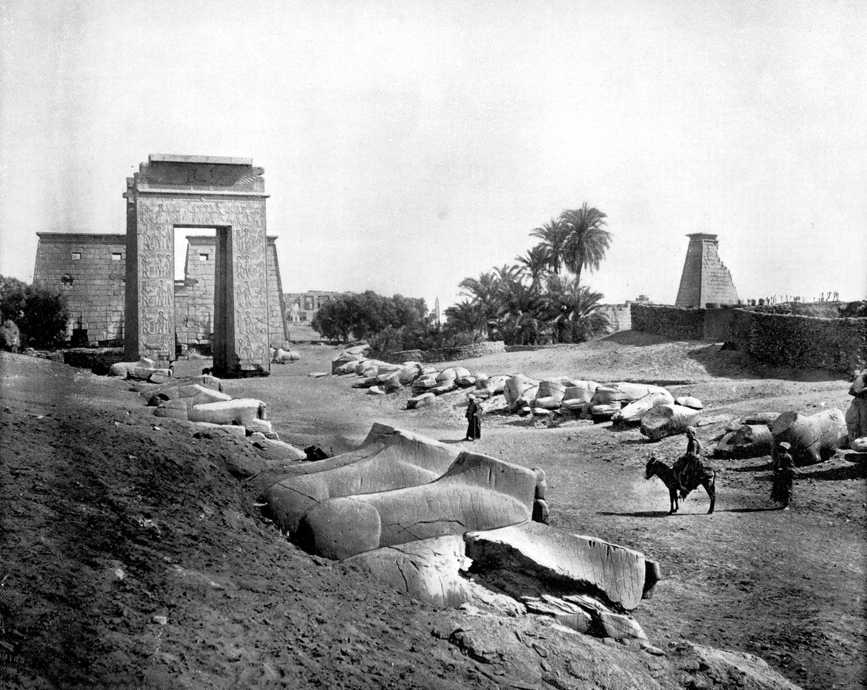 Avenue des Sphinx, Karnak, Égypte, 1893 - John L. Stoddard