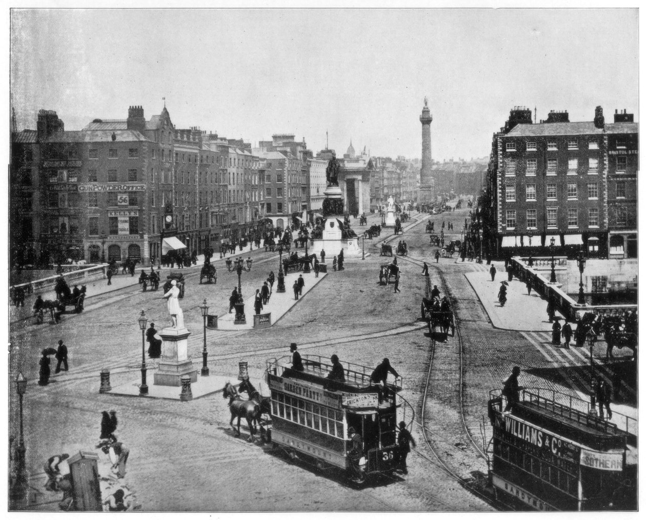 Rue Sackville, Dublin, fin du 19e siècle - John L. Stoddard