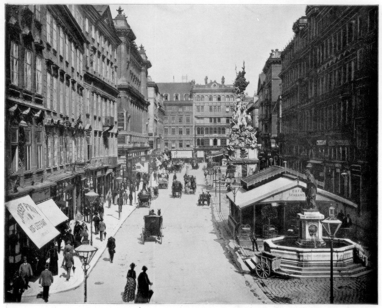 Le Graben, Vienne, fin du XIXe siècle - John L. Stoddard