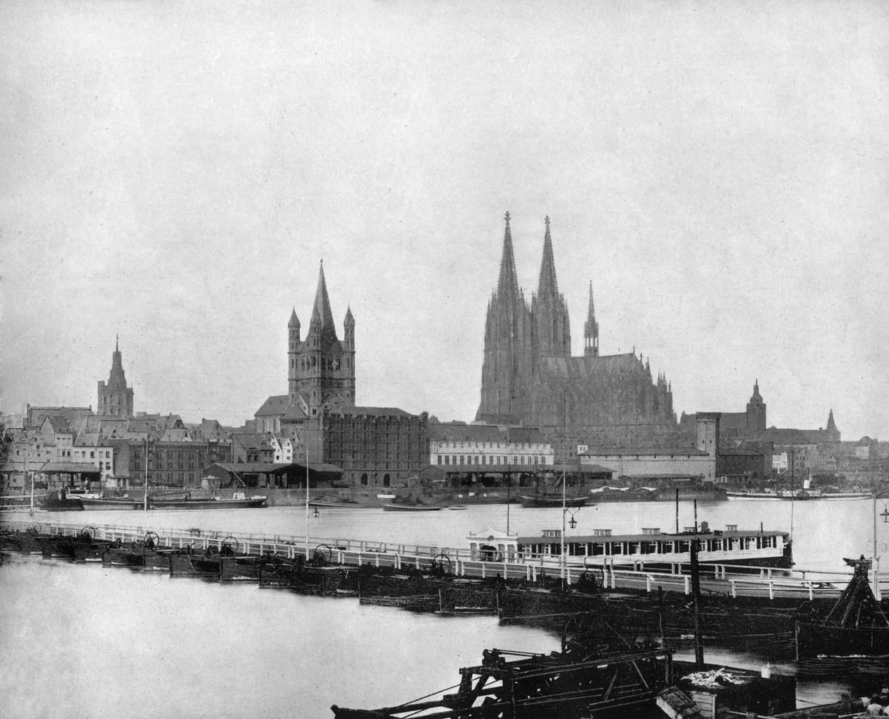 Le Rhin à Cologne, Allemagne, 1893 - John L. Stoddard