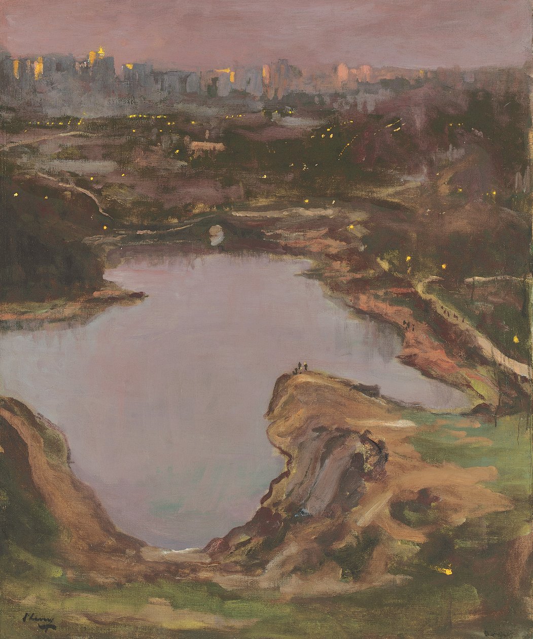 Central Park, soirée - John Lavery