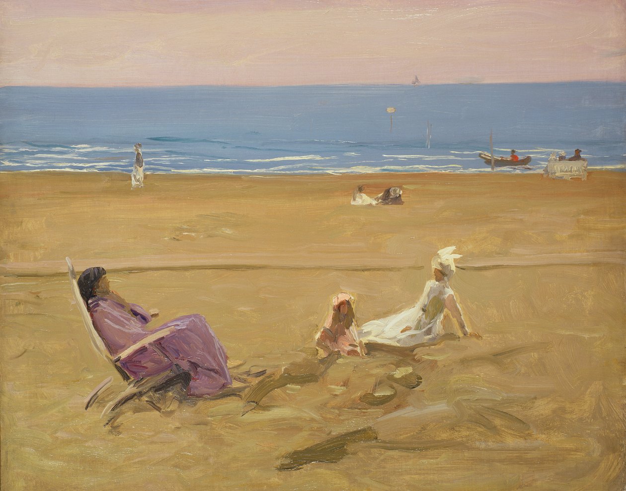 Sur la plage - John Lavery