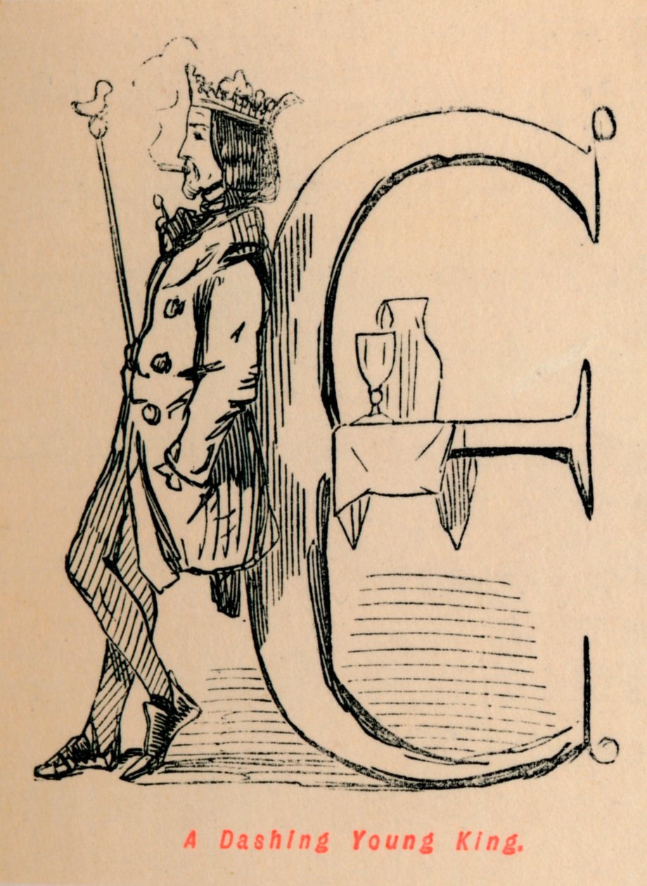 Un jeune roi fringant, vers 1860 - John Leech