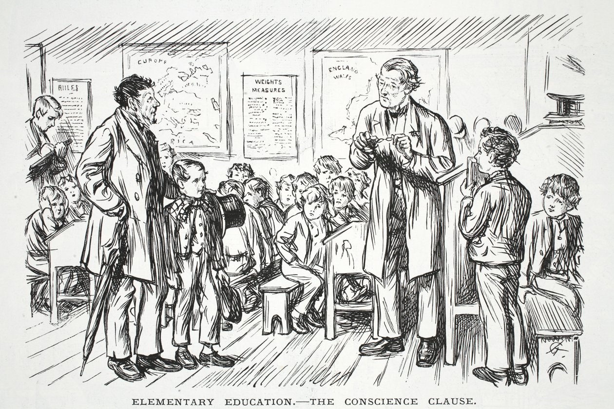 Éducation Élémentaire - la clause de conscience - John Leech