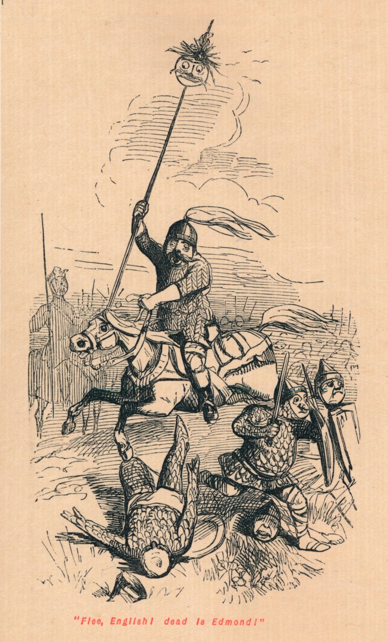 Fuyez, Anglais ! Edmond est mort !, vers 1860 - John Leech