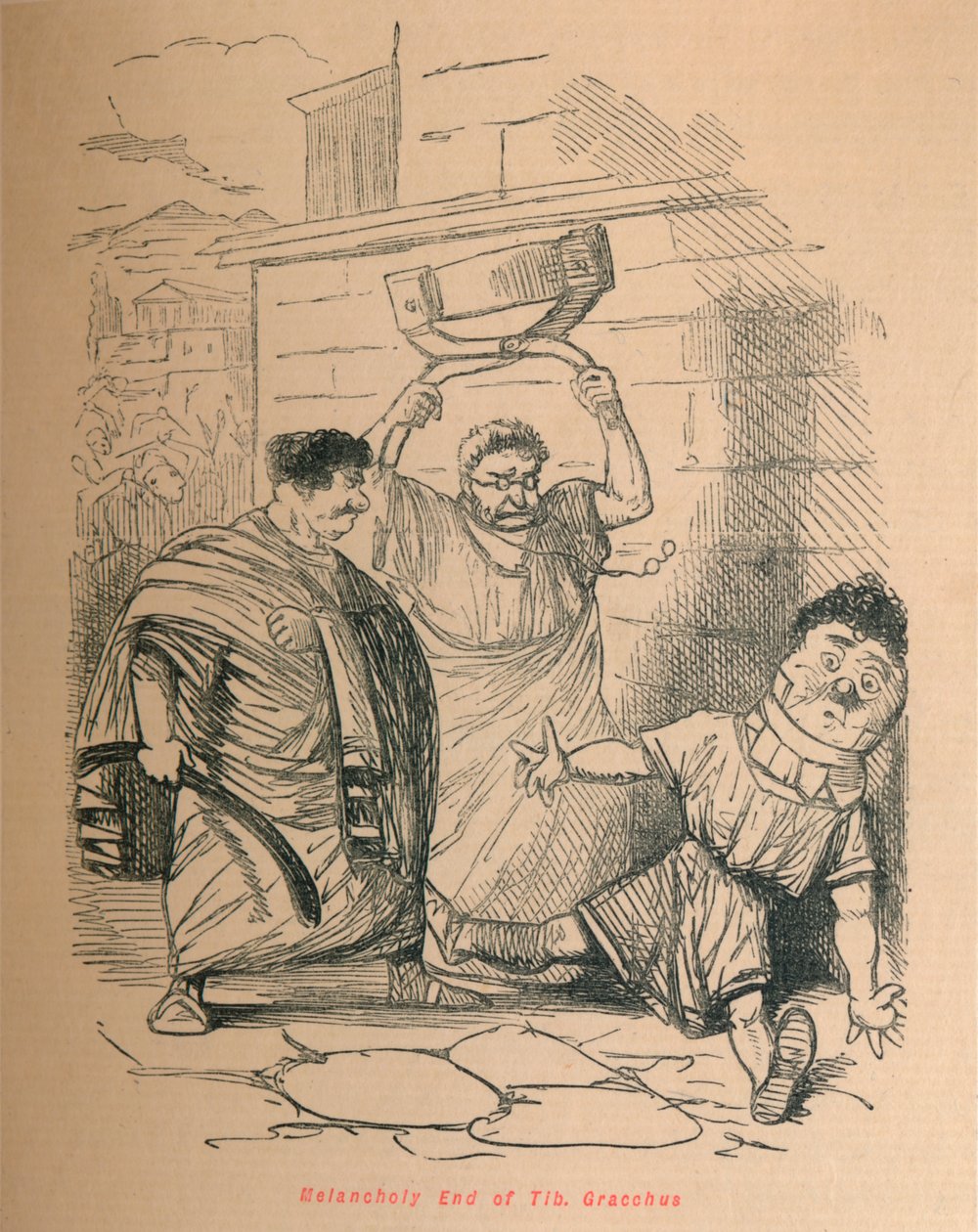 Fin mélancolique de Tib Gracchus, 1852 - John Leech