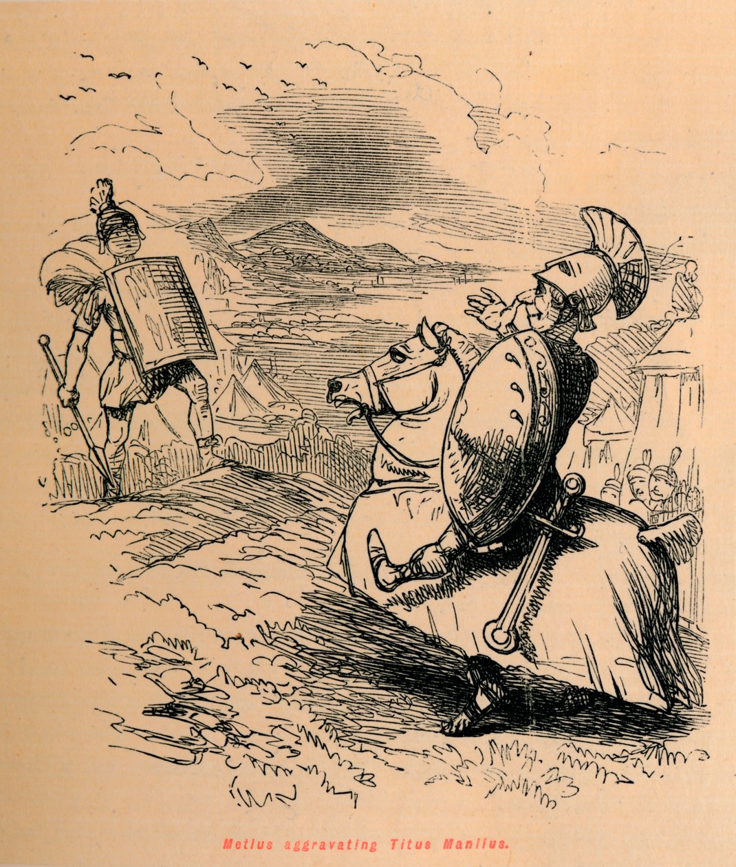 Metius aggravant Titus Manlius, 1852 - John Leech