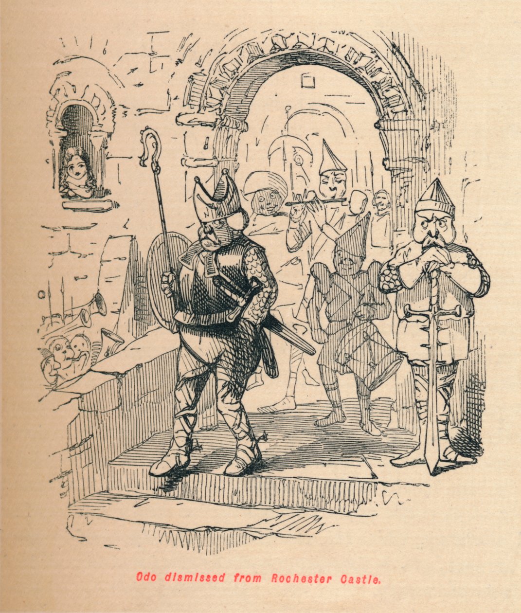 Odo renvoyé du château de Rochester, vers 1860 - John Leech
