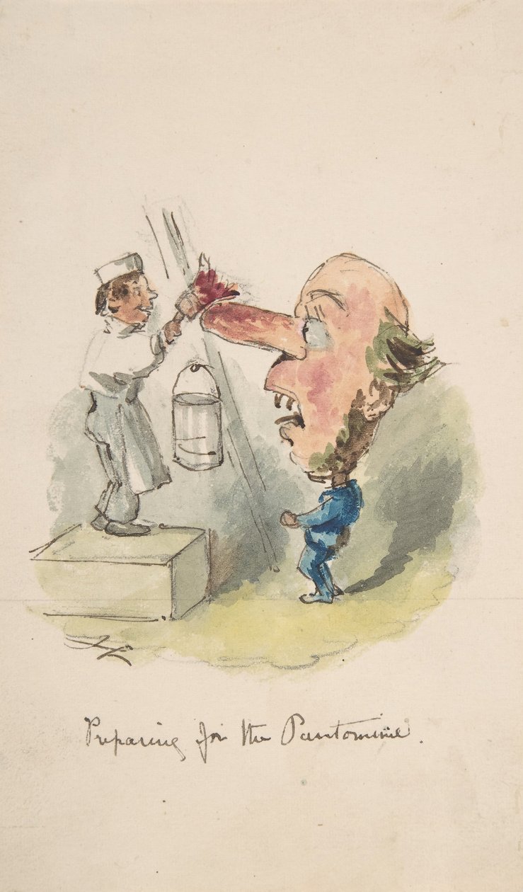 Préparation pour la pantomime, 1836-64 - John Leech