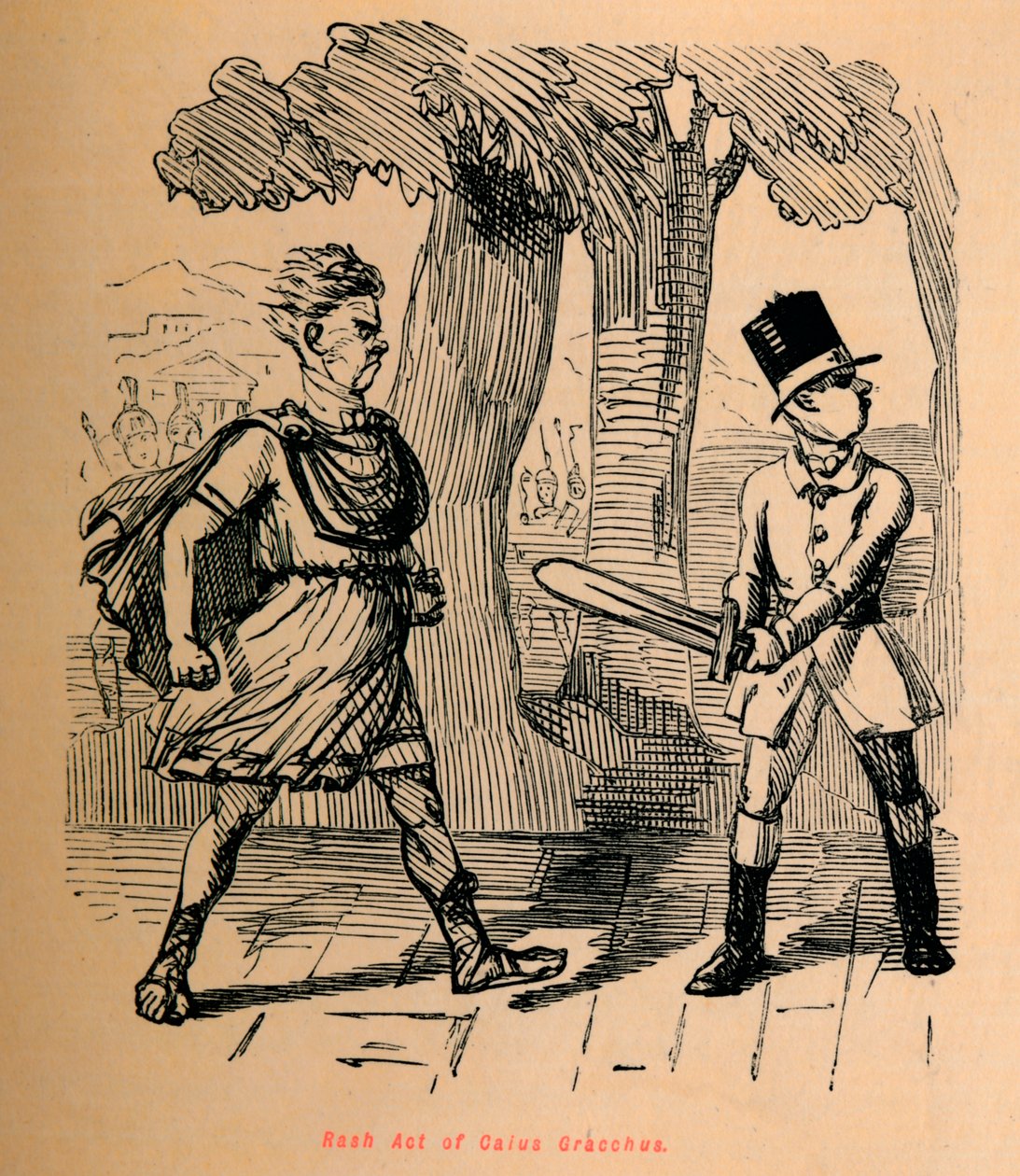Acte téméraire de Caius Gracchus, 1852 - John Leech