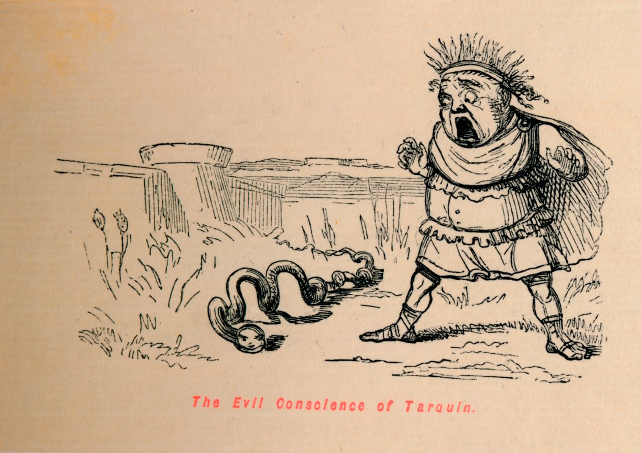 La Mauvaise Conscience de Tarquin, 1852 - John Leech